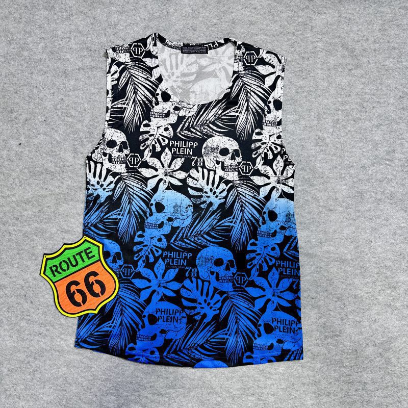 تاپ ورزشی طرح دار طرح PHILIPP PLEIN کد 9B013 - Image 1