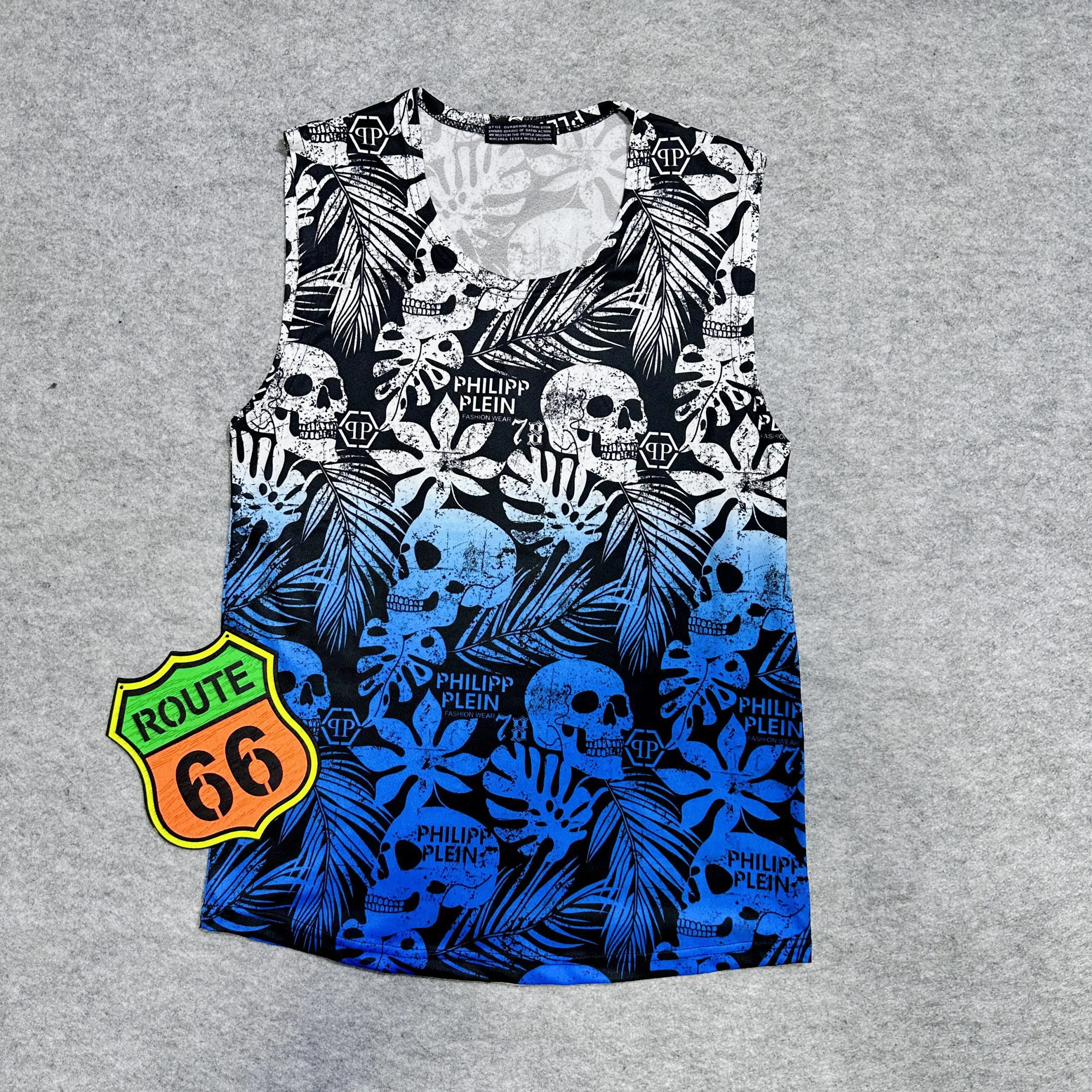 IMG_20230806_114510_412 تاپ ورزشی طرح دار طرح PHILIPP PLEIN کد 9B013 - Image 1