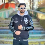 بامبر بیسبالی آستین چرم DS کد 60003