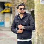 کت جین خزدار مردانه مشکی کد 12000 - Image 5