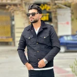 کت جین خزدار مردانه مشکی کد 12000 - Image 7