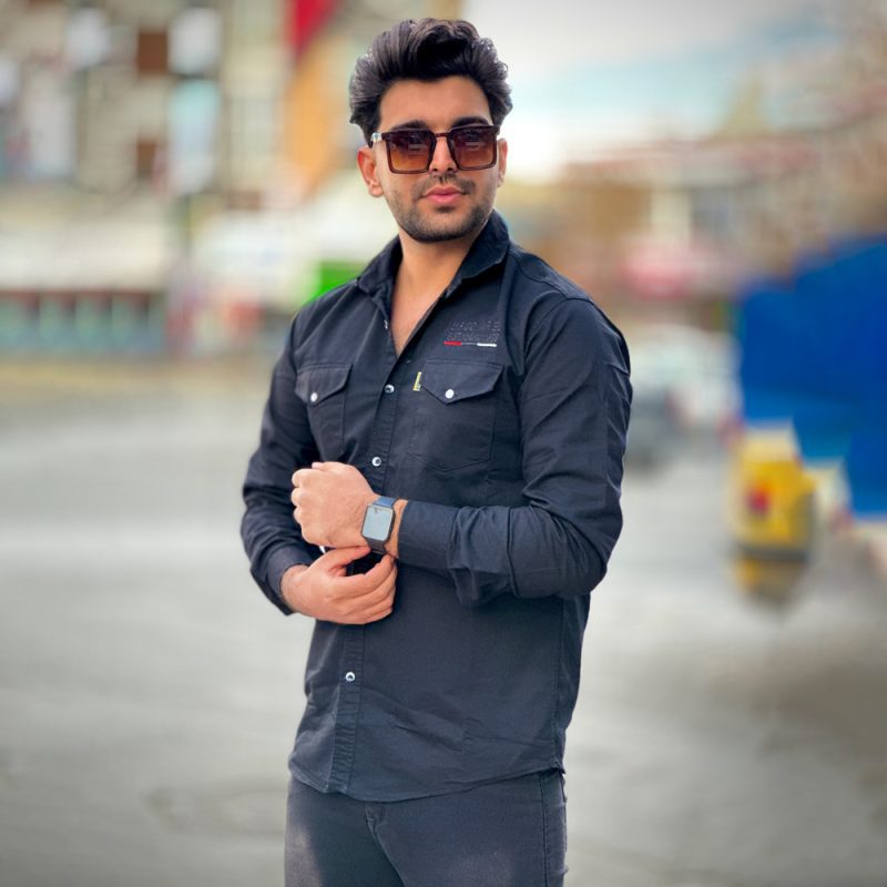 پیراهن کتان مشکی کد 4001 - Image 2