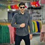 پیراهن جین ذغالی کد 4008 - Image 4