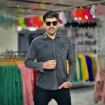 پیراهن جین ذغالی کد 4008 - Image 2