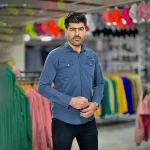 پیراهن جین آبی کد 4002 - Image 4