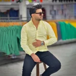 پیراهن بنگال کش لیمویی کد 4014 - Image 4