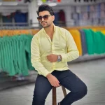 پیراهن بنگال کش لیمویی کد 4014 - Image 5
