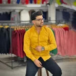 پیراهن بنگال کش خردلی کد 4013 - Image 3