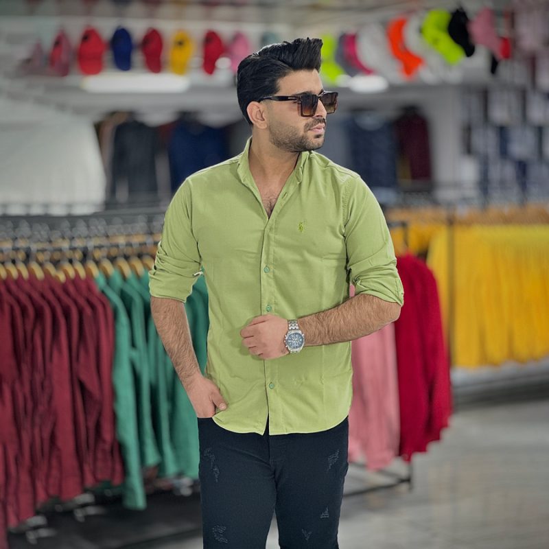 پیراهن بنگال کش سبز دریایی کد 4019 - Image 2