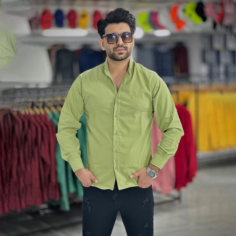 پیراهن بنگال کش سبز دریایی کد 4019 - Image 1
