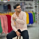 پیراهن بنگال کش صورتی کد 4022 - Image 3
