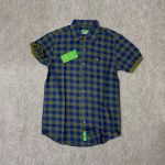 Checkered-shirt-with-puff-sleeves