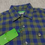 Checkered-shirt-with-puff-sleeves