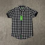 Checkered-shirt-with-puff-sleeves