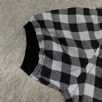 Checkered-shirt-with-puff-sleeves