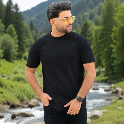 تیشرت مشکی ساده