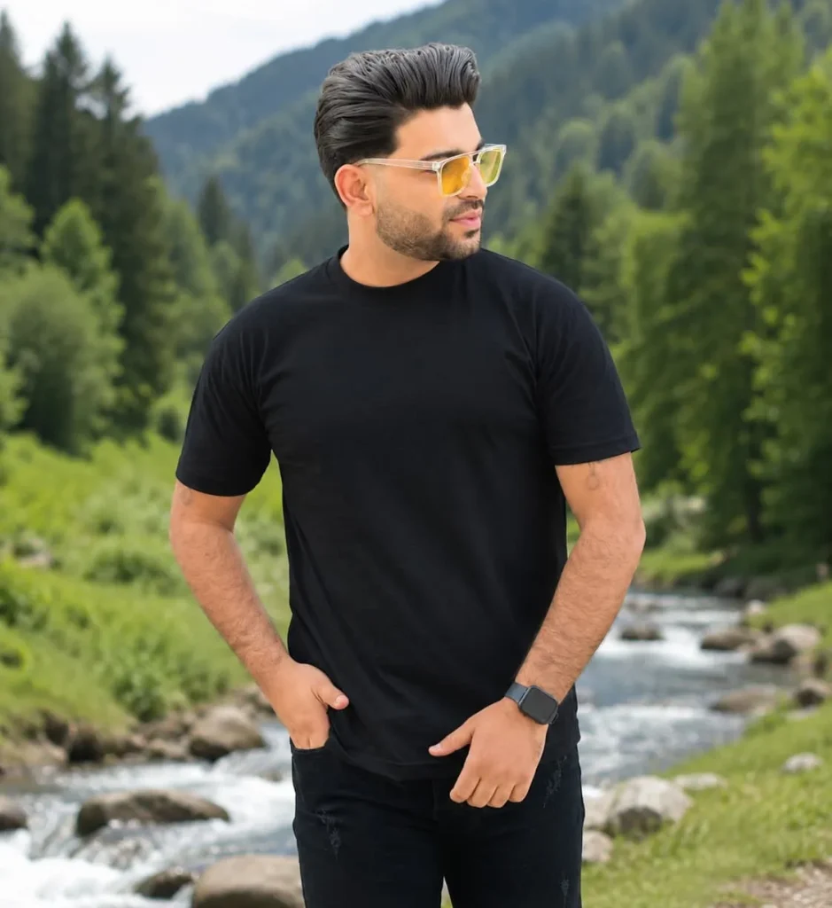 تیشرت مشکی ساده