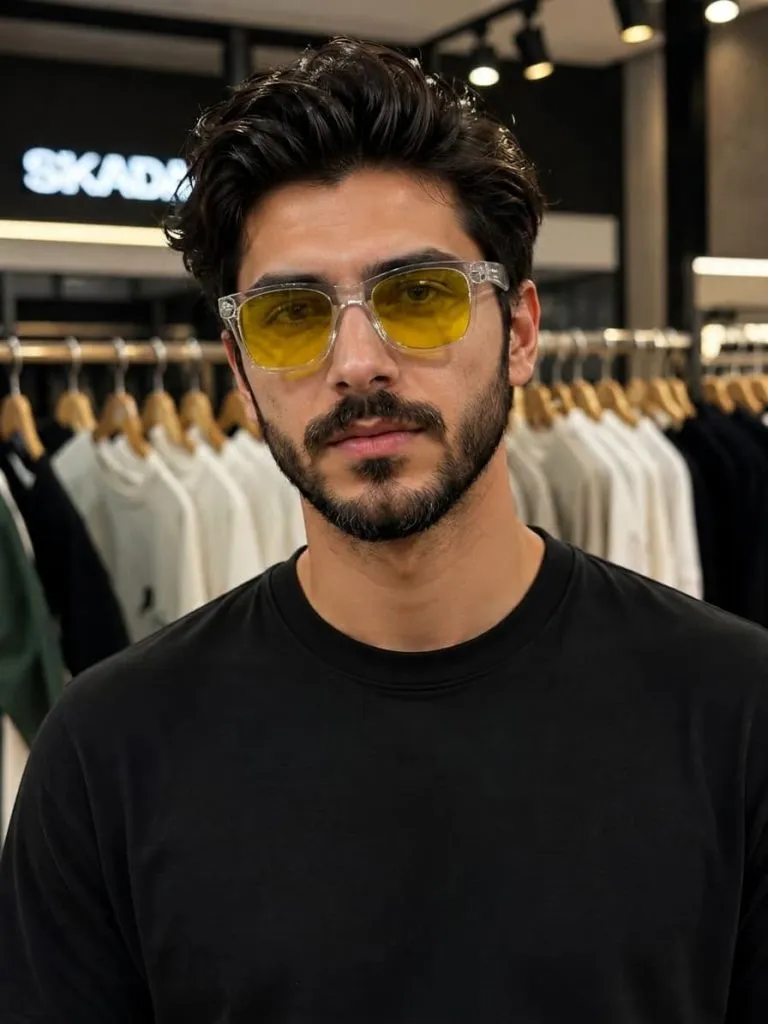 عینک شب و روز زردرنگ